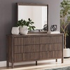 image:imageSignature Design by Ashley Brown Wood Full Panel Bed Reeded HeadboardDark Brown