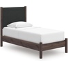 image:imageSignature Design by Ashley Brown Wood Full Panel Bed Reeded HeadboardDark Brown