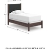 image:imageSignature Design by Ashley Brown Wood Full Panel Bed Reeded HeadboardDark Brown