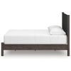 image:imageSignature Design by Ashley Brown Wood Full Panel Bed Reeded HeadboardDark Brown