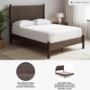 image:imageSignature Design by Ashley Brown Wood Full Panel Bed Reeded HeadboardDark Brown
