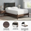 image:imageSignature Design by Ashley Brown Wood Full Panel Bed Reeded HeadboardDark Brown