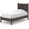 image:imageSignature Design by Ashley Brown Wood Full Panel Bed Reeded HeadboardDark Brown