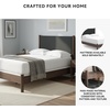image:imageSignature Design by Ashley Brown Wood Full Panel Bed Reeded HeadboardDark Brown