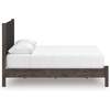 image:imageSignature Design by Ashley Brown Wood Full Panel Bed Reeded HeadboardDark Brown