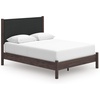 image:imageSignature Design by Ashley Brown Wood Full Panel Bed Reeded HeadboardDark Brown