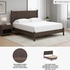 image:imageSignature Design by Ashley Brown Wood Full Panel Bed Reeded HeadboardDark Brown