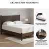 image:imageSignature Design by Ashley Brown Wood Full Panel Bed Reeded HeadboardDark Brown