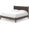 image:imageSignature Design by Ashley Brown Wood Full Panel Bed Reeded HeadboardDark Brown
