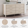 image:imageSignature Design by Ashley Brown Wood Full Panel Bed Reeded HeadboardNatural Brown
