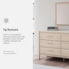 image:imageSignature Design by Ashley Brown Wood Full Panel Bed Reeded HeadboardNatural Brown
