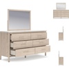 image:imageSignature Design by Ashley Brown Wood Full Panel Bed Reeded HeadboardNatural Brown