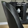 image:imageSignature Design by Ashley Burkhaus Traditional Upholstered Dining Chair Set of 2 Dark BrownBlack  Light Gray