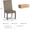 image:imageSignature Design by Ashley Burkhaus Traditional Upholstered Dining Chair Set of 2 Dark BrownGray  Brown