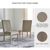 image:imageSignature Design by Ashley Burkhaus Traditional Upholstered Dining Chair Set of 2 Dark BrownGray  Brown