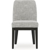 image:imageSignature Design by Ashley Burkhaus Traditional Upholstered Dining Chair Set of 2 Dark BrownGrey