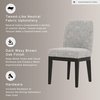image:imageSignature Design by Ashley Burkhaus Traditional Upholstered Dining Chair Set of 2 Dark BrownGrey
