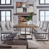 image:imageSignature Design by Ashley Burkhaus Traditional Upholstered Dining Chair Set of 2 Dark BrownLight Brown
