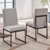 image:imageSignature Design by Ashley Burkhaus Traditional Upholstered Dining Chair Set of 2 Dark BrownLight Brown