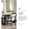 image:imageSignature Design by Ashley Burkhaus Traditional Upholstered Dining Chair Set of 2 Dark BrownLight GrayBrown