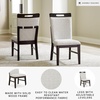 image:imageSignature Design by Ashley Burkhaus Traditional Upholstered Dining Chair Set of 2 Dark BrownLight GrayBrown
