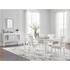 image:imageSignature Design by Ashley Burkhaus Traditional Upholstered Dining Chair Set of 2 Dark BrownWhite