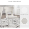 image:imageSignature Design by Ashley Burkhaus Traditional Upholstered Dining Chair Set of 2 Dark BrownWhite
