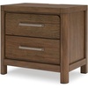 image:imageSignature Design by Ashley Cabalynn 2Drawer Nightstand with USB PortsLight Brown