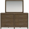image:imageSignature Design by Ashley Cabalynn King Panel Bed with Storage BrownDresser and Mirror