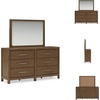 image:imageSignature Design by Ashley Cabalynn King Panel Bed with Storage BrownDresser and Mirror