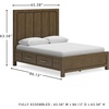 image:imageSignature Design by Ashley Cabalynn King Panel Bed with Storage BrownQueen Panel Bed with Storage