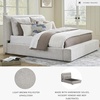 image:imageSignature Design by Ashley Cabalynn King Panel Bed with Storage BrownQueen Upholstered Bed
