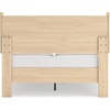 image:imageSignature Design by Ashley Cabinella Vintage Queen Platform Bed with Metal Slats and Center Support Legs Foundation or Box Spring Not Needed Light BrownLight Brown
