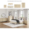 image:imageSignature Design by Ashley Cabinella Vintage Queen Platform Bed with Metal Slats and Center Support Legs Foundation or Box Spring Not Needed Light BrownLight Brown