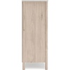 image:imageSignature Design by Ashley Cadmori Bohemian 5Drawer Chest of Drawers with Replicated White Marble Top Meets ASTM International Safety Standards Light BrownWhite  Beige