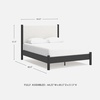 image:imageSignature Design by Ashley Cadmori King Upholstered Panel Bed TwoToneBlackWhite