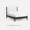image:imageSignature Design by Ashley Cadmori King Upholstered Panel Bed TwoToneBlackWhite