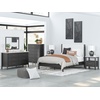 image:imageSignature Design by Ashley Cadmori King Upholstered Panel Bed TwoToneBlackWhite