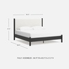 image:imageSignature Design by Ashley Cadmori King Upholstered Panel Bed TwoToneBlackWhite