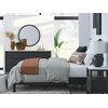 image:imageSignature Design by Ashley Cadmori King Upholstered Panel Bed TwoToneBlackWhite