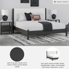 image:imageSignature Design by Ashley Cadmori King Upholstered Panel Bed TwoToneBlackWhite