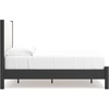 image:imageSignature Design by Ashley Cadmori King Upholstered Panel Bed TwoToneBlackWhite