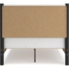 image:imageSignature Design by Ashley Cadmori King Upholstered Panel Bed TwoToneBlackWhite