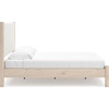 image:imageSignature Design by Ashley Cadmori King Upholstered Panel Bed TwoToneTwotone