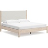 image:imageSignature Design by Ashley Cadmori King Upholstered Panel Bed TwoToneTwotone