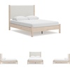 image:imageSignature Design by Ashley Cadmori King Upholstered Panel Bed TwoToneTwotone