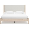 image:imageSignature Design by Ashley Cadmori King Upholstered Panel Bed TwoToneTwotone