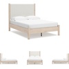 image:imageSignature Design by Ashley Cadmori King Upholstered Panel Bed TwoToneTwotone