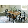 image:imageSignature Design by Ashley Caitbrook 7Piece Dining Set Gray WashBlack