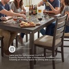 image:imageSignature Design by Ashley Caitbrook 7Piece Dining Set Gray WashBrown
